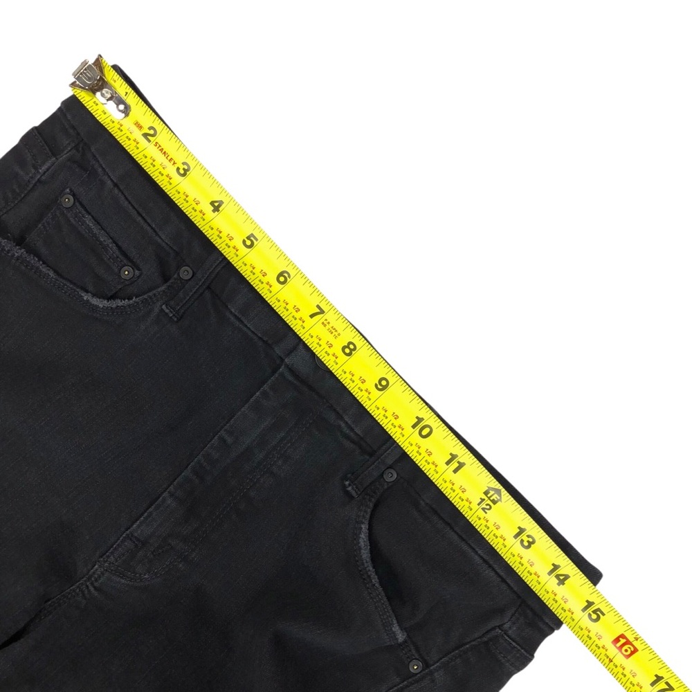MOTHER The Looker Skinny Stretch Ankle Jeans Size 28 28X29 Not Guilty Black - Picture 7 of 9